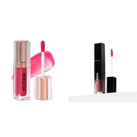 FLiCKA Shimmery Affair Lip Gloss 6 Gin Baby Pink 5ml Set and Attack Liquid Matte Lipstick For Women| Transfer Proof, Smudge Proof, NonSticky, Creamy Lightweight Lipstick For Women, 20 Think Wink, 7ml