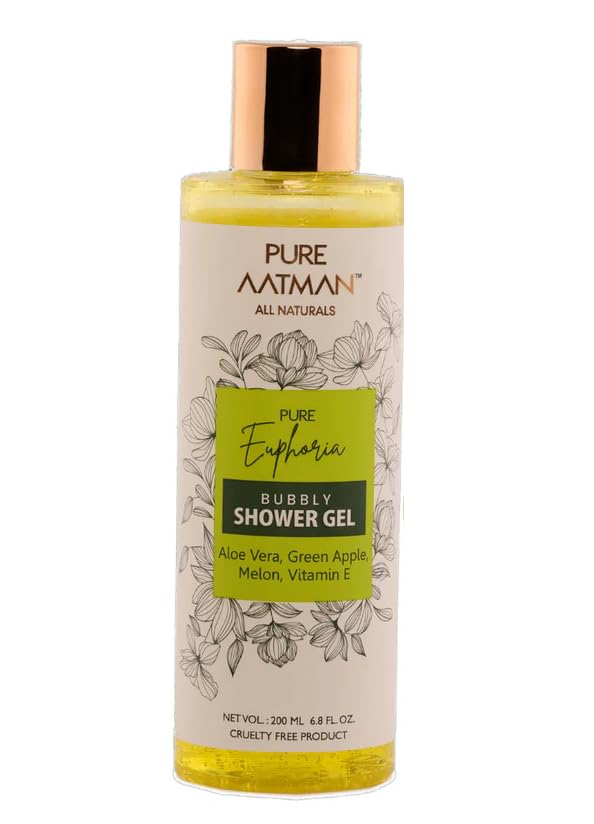 Pure Aatman Shower Gel, Fragrance Free, Hypoallergenic, Paraben Free, Phthalate Free, Sulfate Free, Cruelty Free