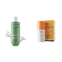 Bare Anatomy Anti Dandruff Shampoo AllHair types 250ml and Chemist at Play UnderArm Roll-On with 5% AHA, Lactic Acid & 1% Mandelic Acid - 40ml