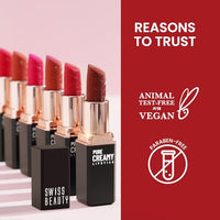 Swiss Beauty Pure Creamy Lipstick 18-Wine & Fine (Matte)