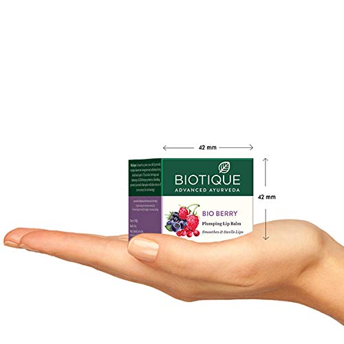Biotique Bio Berry Plumping Lip Balm Smoothes & Swells Lips, 12G & Biotique Bio Milk Protein Whitening & Rejuvenating Face Pack For All Skin Types, 50G
