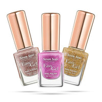 Seven Seas Easy Gel Nail Polish | Quick Dry Gel Nail Polish, Pack of 3 (Combo-19, 30ml)