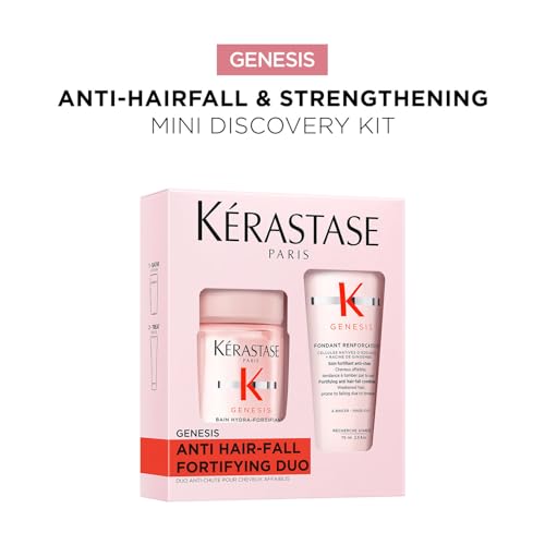 Kérastase, Genesis, Care Routine with Shampoo & Conditioner Trial Set for Fine and Brittle Hair, Against Hair Loss and Hair Breakage
