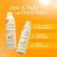 Moha Sunscreen Spray Spf 50 Body Sunscreen Spray Waterproof Lightweight Uva+Uvb Protection, No White Cast, Broad Spectrum Pa+++, For Women & Men, Spray Sunscreen for face & Body,170ml Pack Of 1