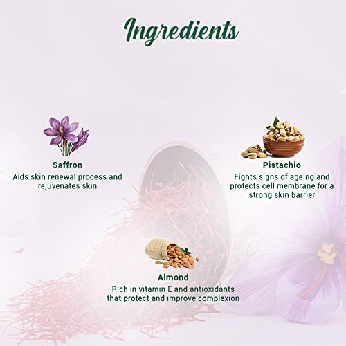 Biotique Saffron Dew Youthful Moisturizer Cream| Protects Skin Cells | Prevents Ageing And Retains Youthful Glow | 100% Botanical Extracts | Suitable For All Skin Types | 50Gm