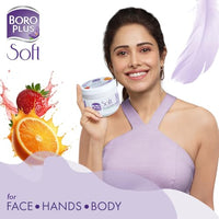 BoroPlus Soft Light Moisturising Cream|Light & Non-sticky|Provides 24 hour moisturisation | For Soft Fresh Skin 300 ml