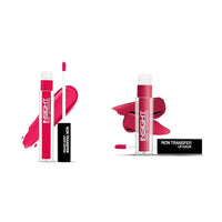 Insight Cosmetics Transfer Liquid Lipstick 24 Hrs Waterproof Matte Texture, 6ml(LG39-01) Non Transfer Lip Color Matte Texture12Hrs Waterproof, 4ml(LG40-14)