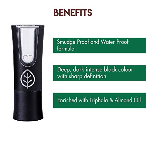 Jovees Herbal Kajal Intense Deep Black | Waterproof & Smudge proof With Matte Finish | Stay 24 Hours Long Lasting | Enriched With Amla, Bahera & Neem Oil Ext, Almond Oil, Camphor- 3gm (Pack of 2)