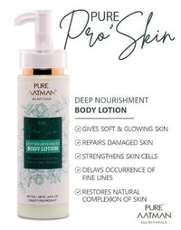 PURE AATMAN |Skin Nourishment Body Lotion | Paraben Silicones & Mineral Oil Free | 200ml | 100% Vegan | Body Lotion With Cucumber & aloe vera Glow for All Skin Type