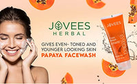 Jovees Herbal Face Care Combo For Normal Skin | Papaya Facewash 120ml | Rose Skin Toner 100ml | Saffron & Bearberry Fairness Cream 60g Set of 3