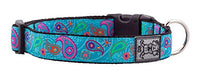 RC Pets 5/8 Inch Adjustable Dog Clip Collar, X-Small, Tropical Paisley
