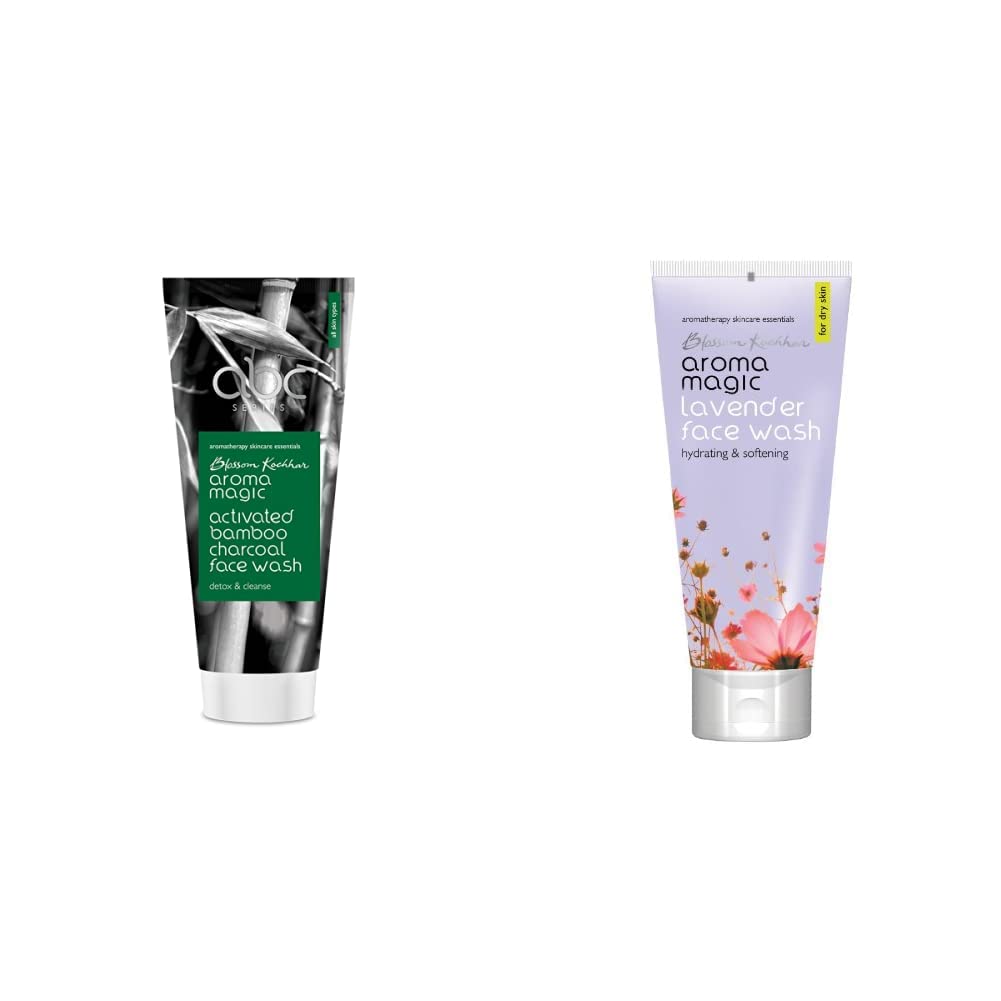 Aroma Magic Face Wash 100 ml (Charcoal) And Aroma Magic Lavender Face Wash, 100ml