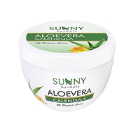 Sunny Herbals Aloevera & Calendula All Purpose Face Cream | Helps Prevent Scarring & Sunburn | Calendula Suitable For Delicate Skin | Aloevera Helps To Moisturize Skin & Gives a Healthy Glow, 500 gm