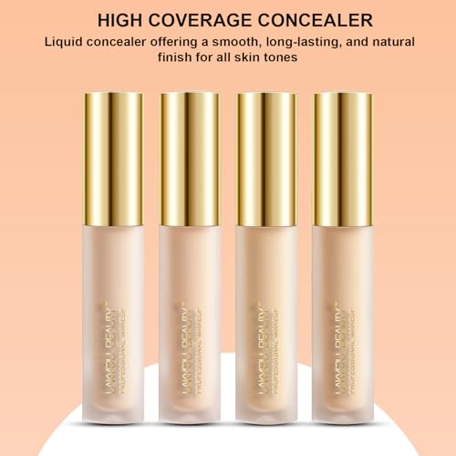 Lakyou Beauty High Coverage Liquid Concealers | Lightweight | Full Coverage | Smooth Finish | Long Lasting | Shade-03(Natural Beige) | 5.5ml
