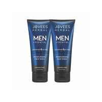 Jovees Herbal Men's Essential Advanced 4 in 1 Moisturizing Face Wash |with Vit C and Vit E | Gives Clean and Clear Skin |For All Skin Types 100g (Pack of 2)