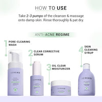 Sereko Pore Clearing Face Wash with 1% Salicylic Acid & Lactic Acid | Foaming Cleanser for Oily & Acne-Prone Skin | Deep Cleansing & Gentle Exfoliation | Sulfate-Free | For Men & Women | 100ml