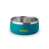 Owala Pet Bowl - Durable Stainless Steel, Food and Water Bowl for Dogs, Cats, and All Pets, Non-Slip Base, 24oz, Teal (Turquoise & Caicos) 24 oz Turquoise & Caicos