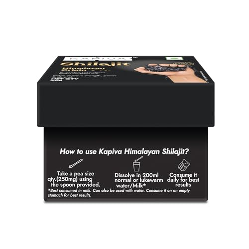 Kapiva Original Himalayan Shilajit/Shilajeet Resin 20g | 250mg/Serving | For Energy, Endurance & Vitality | 80 Servings | 100% Ayurvedic