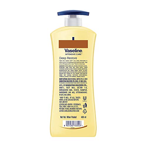 Vaseline Intensive Care Deep Restore With Pure Oat Extract Body Lotion, 400 Ml