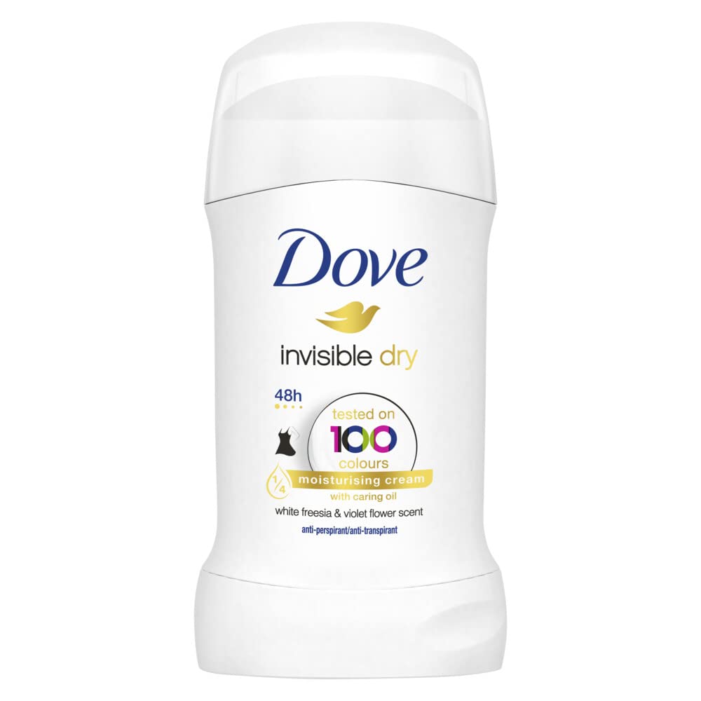 Dove Unisex Invisible Dry Stick Anti-Perspirant Deodorant Roll On 40Ml (black), Pack Of 1