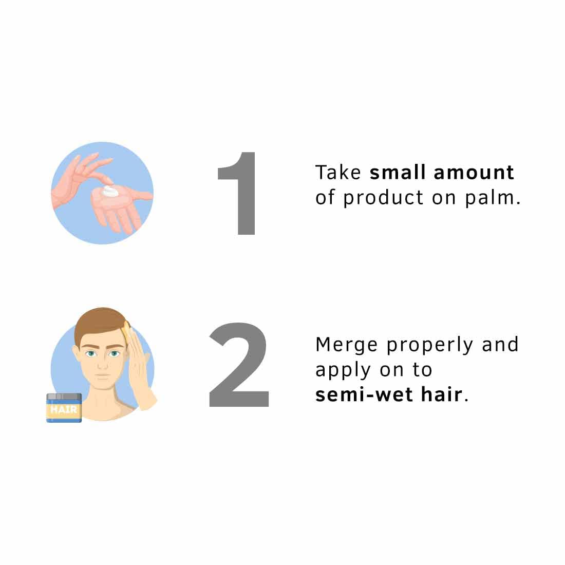 USTRAA Hair Cream for Men - 2 x 100g - For Daily Use with Light Hold- Style & nourishment | Wheat Germ Oil | Wild Flax Seed Extracts | Moisturizes Hair | Non-sticky, Sulphate & Paraben FREE (Set of 2)