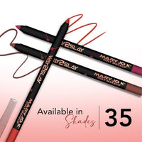MARY JO K Matte Lip Pencil - Bright Red - High Definition, Smudge-Proof, Long-Lasting - [Quantity]