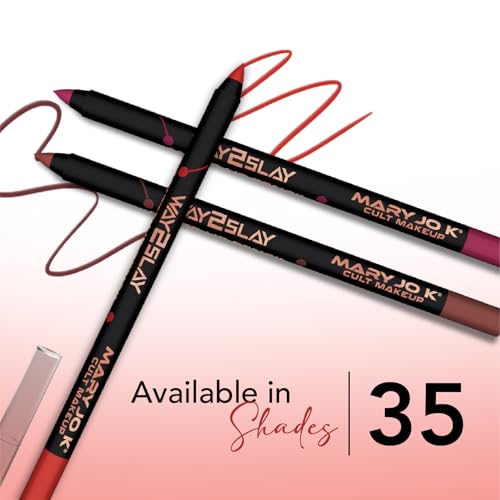 Mary Jo K Matte Lip Pencil H.D Finishing - Magenta Pink | Chic Matte Look | Long-Wear