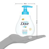Baby Dove Rich Moisture Hair to Toe Baby Wash 200 ml, No Tears Body Wash for Baby's Soft Skin - Hypoallergenic, No Sulphates, No Parabens