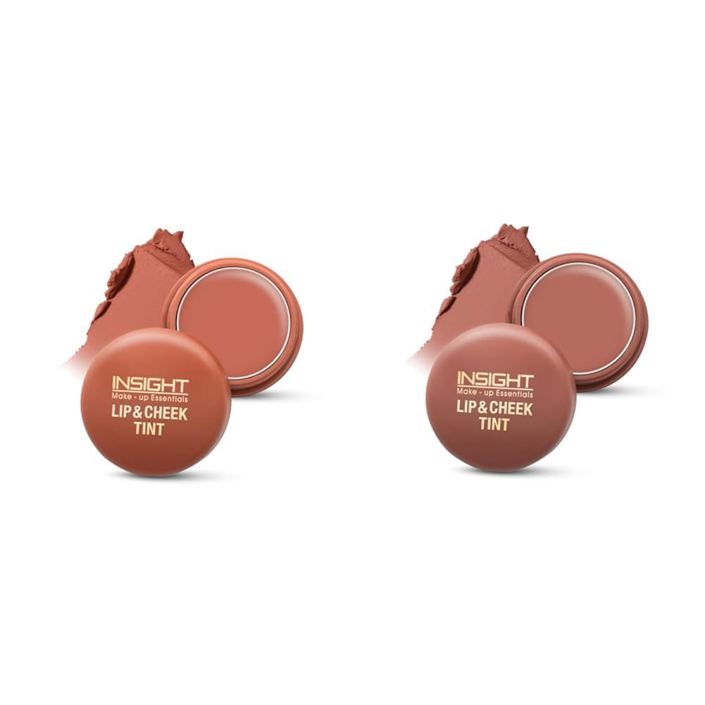 Insight Cosmetics Lip & Cheek Tint|Enriched with Vitamin E | Multipurpose|Lightweight Formula Creamy Finish B07-01 & B07-03 Pack of 2