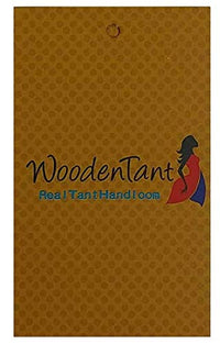 WoodenTant Women's  Handloom Cotton Tant Saree with Buti Work without blouse piece