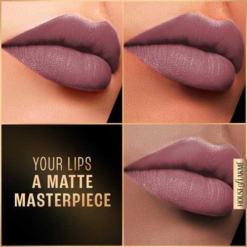 LAKMÉ Forever Matte Liquid Lip, 16hr Lipstick, Lightweight & transferproof - Pink Dust 5.6ml