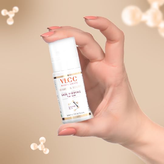 VLCC Eternal Youth Skin Firming Serum - 40ml | Volume Lifting Serum | Firms Loose and Saggy Skin | Revitalizes and Tightens Skin | Wrinkle Free Skin With Vinzyme Plex, Niacinamide & Vitamin E.