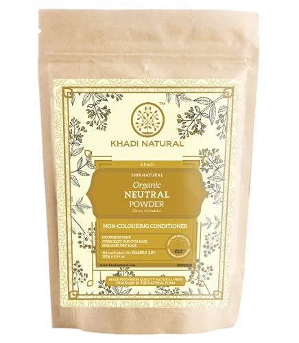 KHADI NATURAL Organic Neutral Powder Pack of 2 (Net Qt. 2x100) 200gm