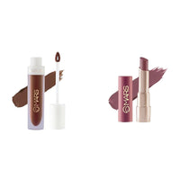 MARS Matte Liquid Lip Color | Long Lasting | Non-Transfer & Waterproof Lipstick for Women (4.5 ml) (01-Spice Brown) Creamy Matte Long Lasting Lipstick for Women (3.2 gm) (20-Grapeful Ghoomar)