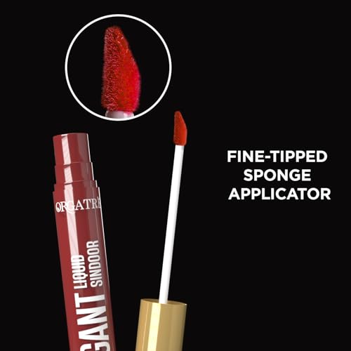 Orgatre Sindoor Liquid Red & Maroon For Women Combo Pack | Long-Lasting, Smudge-Proof & Skin-Friendly | Ideal for Regular Wear, Weddings, Festivals & Traditional Ceremonies | Each 4.5ml