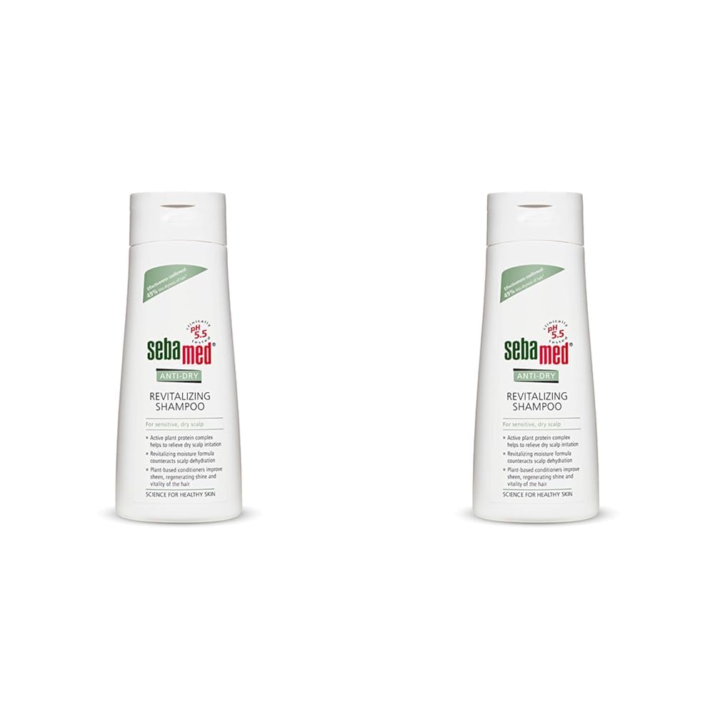 Sebamed Anti-Dry Revitalizing Shampoo | pH 5.5 I Confirmed 49% less dryness in 3 weeks | Dermatologically & clinically tested | 200ml (Pack of 2)