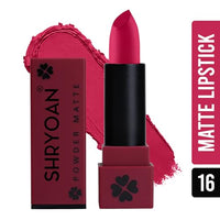 Shryoan Powder Matte Lipstick with Moisturizing and Hydrating Formula | For Every Day Use (3.2g) (Shade-16, Shade-16)