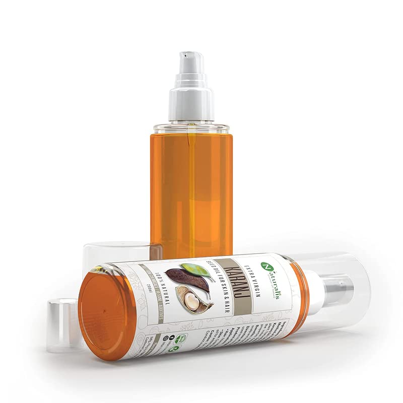 Naturalis Essence Of Nature Cold Pressed Karanj Carrier Oil For Hair, Body And Skin, 200 Ml