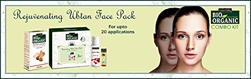 INDUS VALLEY Rejuvenating Ubtan Face Pack Sandalwood, Rose Water, Rosemarry Oil | Beauty Gift Set (30g, 30+5ml)