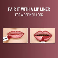 Swiss Beauty Pure Matte Creamy Lipstick | Non-drying, Highly pigmented Lipstick | Shade- Café Mocha, 3.8gm|