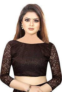 Avantika Fashion Women's  Jacquard Russell Net Saree With blouse piece