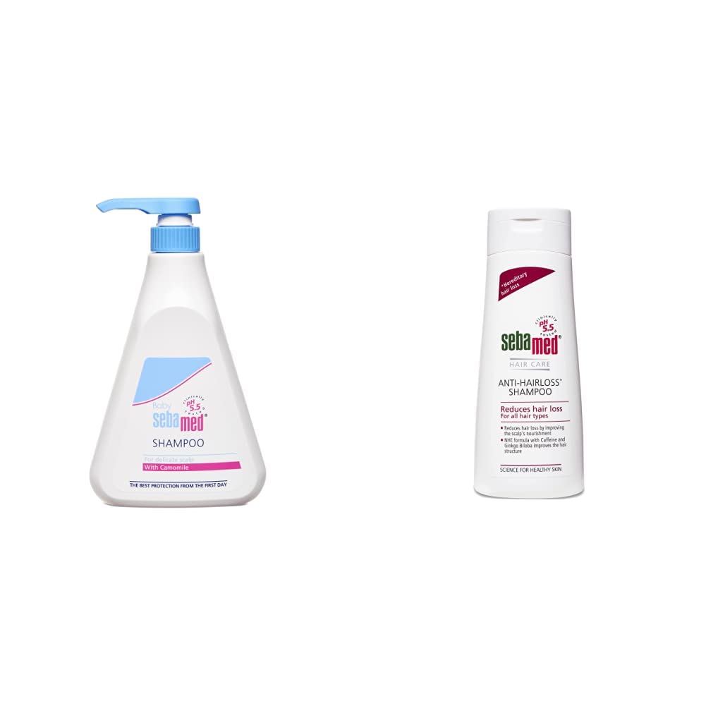 Sebamed Childrens' Shampoo, 500ml and SebaMed Anti-Hairloss Shampoo, 200ml