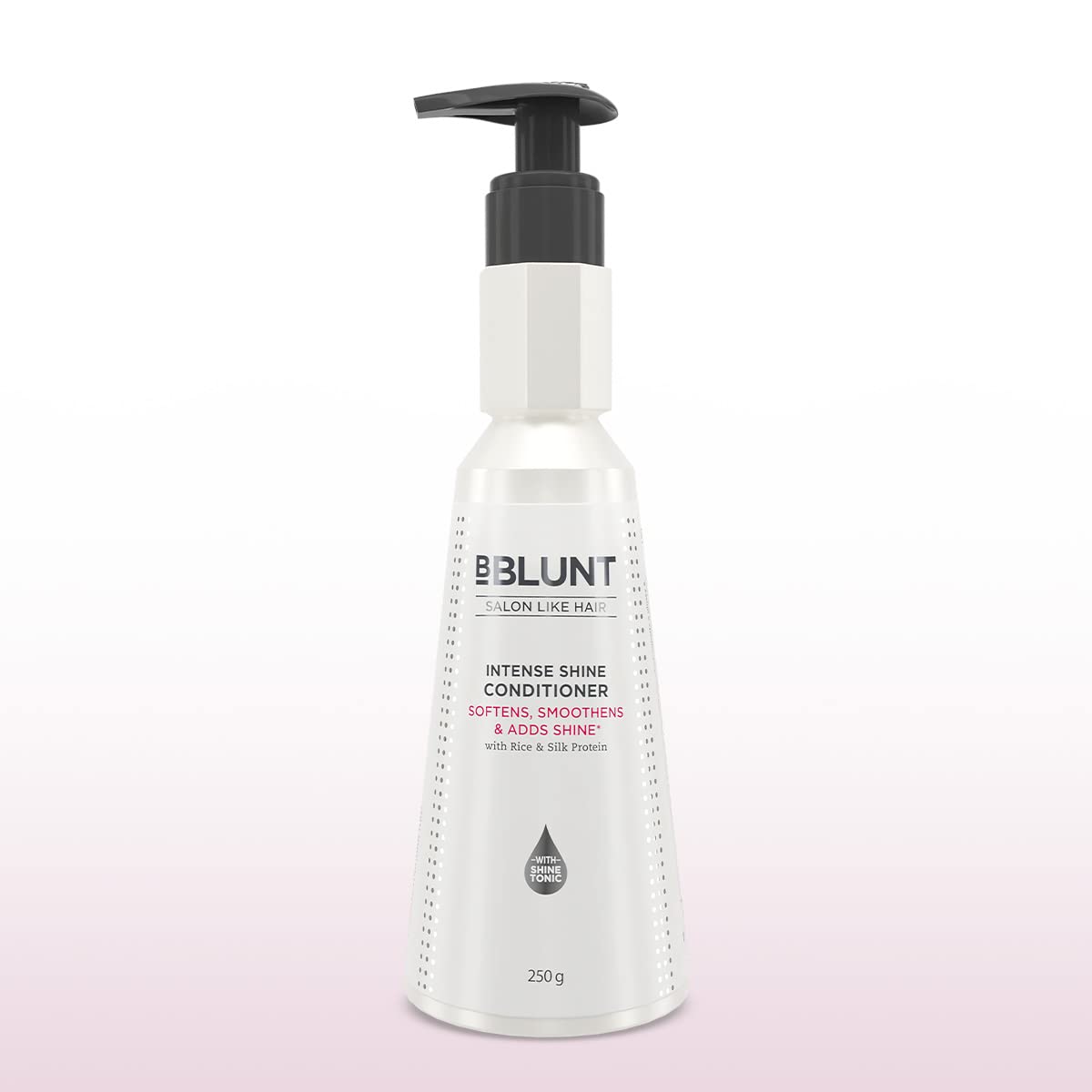 BBLUNT Intense Shine Conditioner with Rice & Silk Protein for Softer, Smoother & Shinier Hair - 250 g