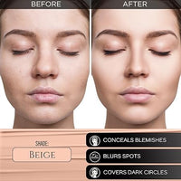 Juprev Radiant BB Foundation, Creamy Texture, Natural Finish, Non-greasy & Lightweight, Creamy Texture | Lightweight Formula, Waterproof and Long Wear Liquid Foundation for Face Makeup (60 gm)