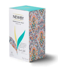 Newby Moroccan Mint Green Tea Bags | 25 Counts | Blend of Fine Green Tea & Peppermint Leaves | 50 gms