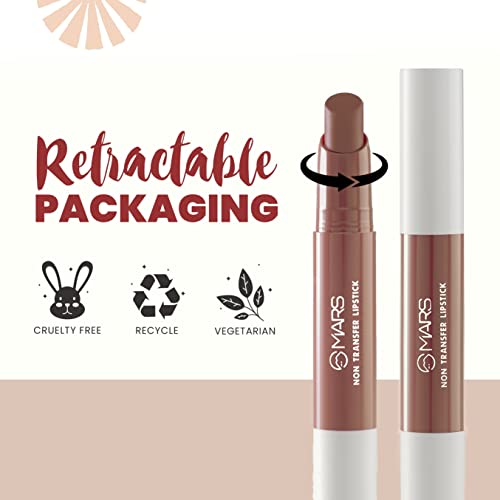 MARS Matte Super Stay LipstickLipstick for Women (2.6 gm) (18-MYSTICAL) Matte Super Stay Lipstick | Up to 12 Hours Long Lasting | Smudge Proof and Waterproof Lipstick for Women (2.6 gm) (13-DESTINY)