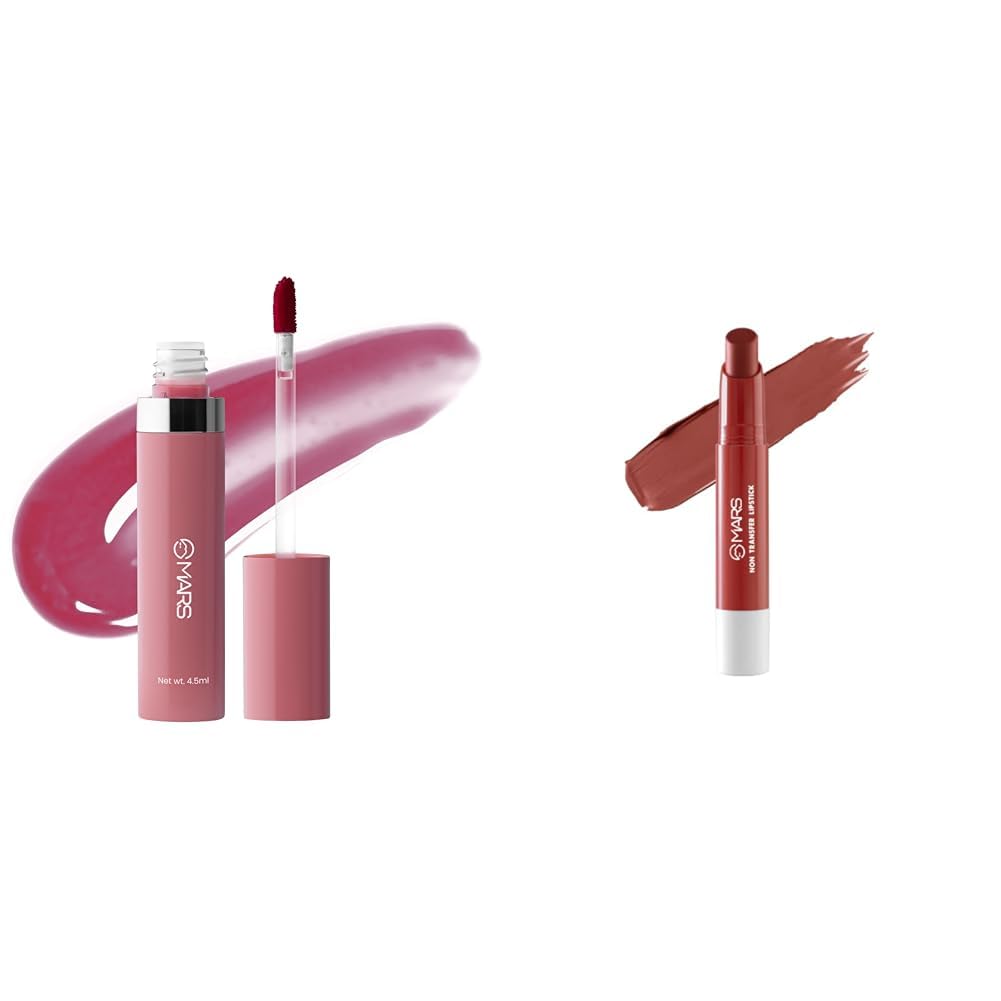 MARS Drip Lip Mist for Women (4.5 ml) (02-Mulberry Drip) Matte Super Stay Lipstick | Up to 12 Hours Long Lasting | Smudge Proof and Waterproof Lipstick for Women (2.6 gm) (01-BLOOM)