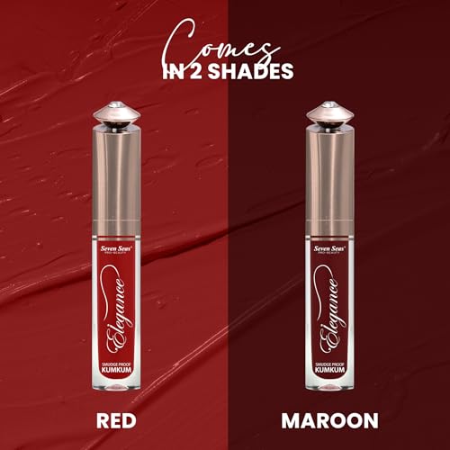 Seven Seas Long Lasting | Waterproof | Smudgeproof Tradition Sindoor (Red, 5ML)