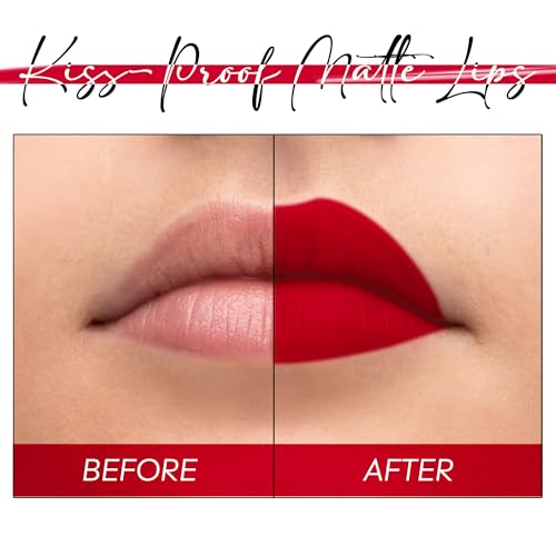 Born16 Tamaraa Liquid Lipstick – Imperial Rouge | Hydrated-Matte Finish with SPF | Waterproof, Transfer-Proof, 24-Hour Wear | Vegan & Non-Drying with Shea Butter, 4ml