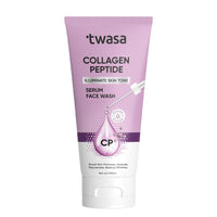 Twasa Collagen Peptide Serum Face Wash For Hydrating Skin, Fight Signs of Skin Aging, Reduce Fine Lines & Wrinkles, Paraben - Sulphate Free - 100ml
